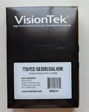 NEW VisionTek Radeon 7750 SFF 1GB DDR3 3M (2x...