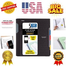 Advance Spiral Notebook Study App, 5 Subject, College Ruled Paper, 8-1/2" x...