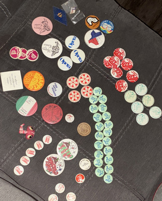 Vintage Music Pinback Buttons Lot - Make Mine Music, Opera, America the Musical