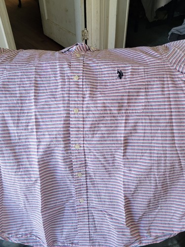 U.S. Polo Assn. Men's XL Shirt Gently Used Short Sleeve Button Down