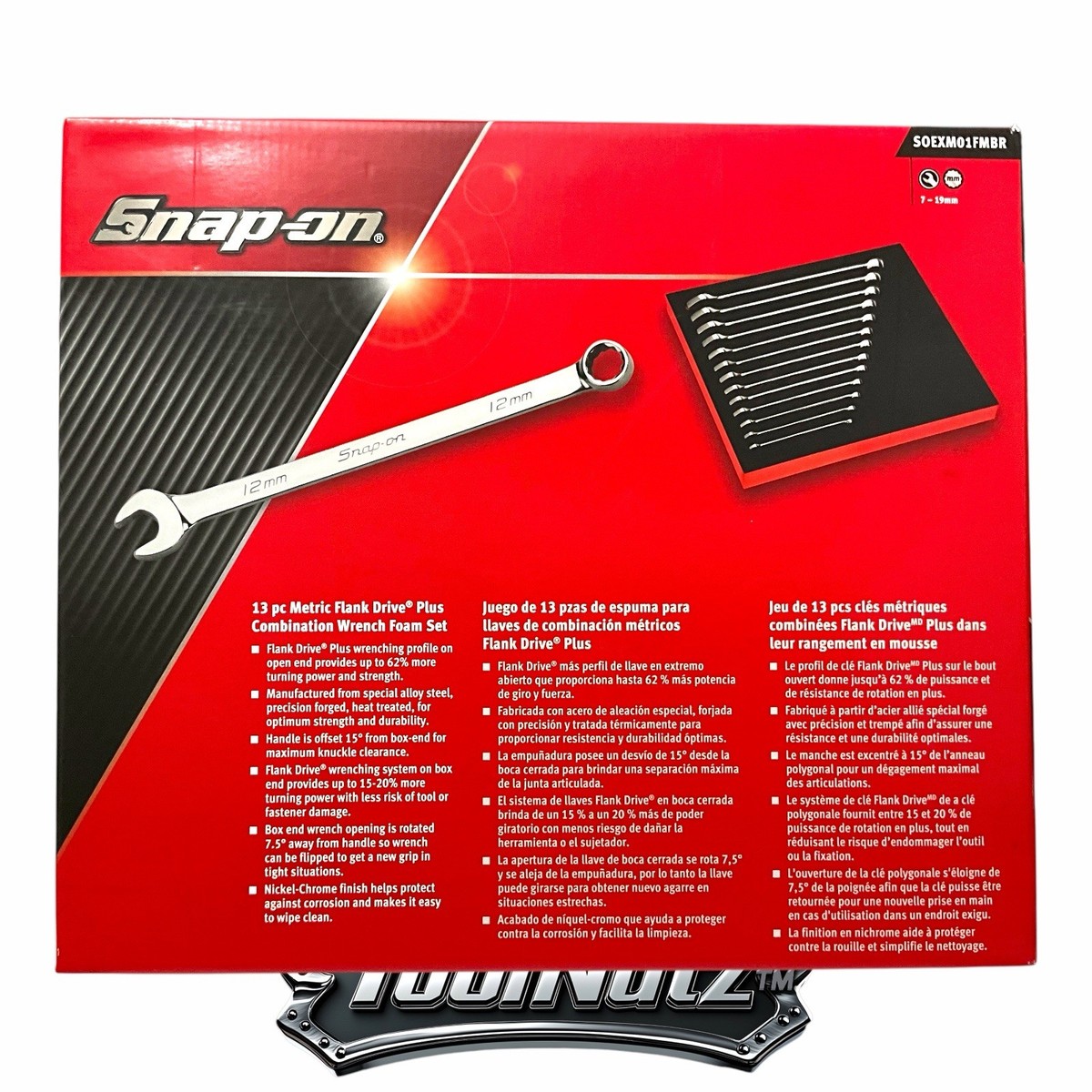 Snap-on STMMD セット Snap-on 13 PC 12-point Metric Flank Drive Plus Combo Wrench