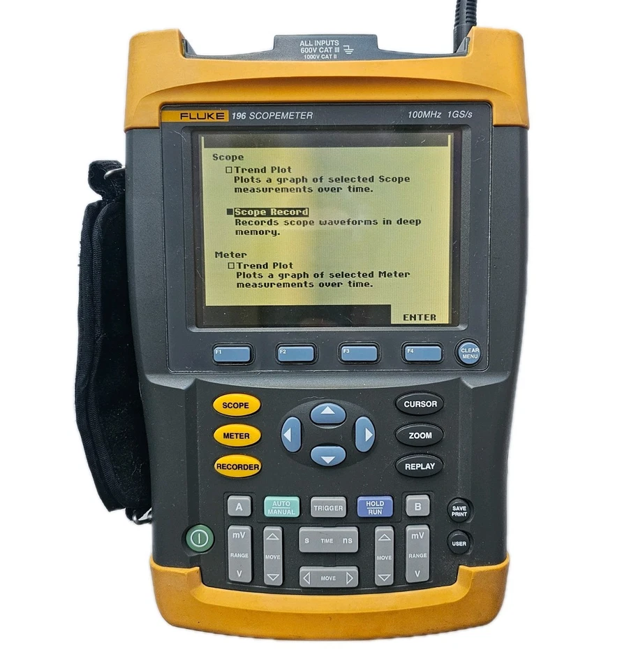 Fluke 196 ScopeMeter Oscilloscope 100mhz  1 GS/s - Image 2 of 4