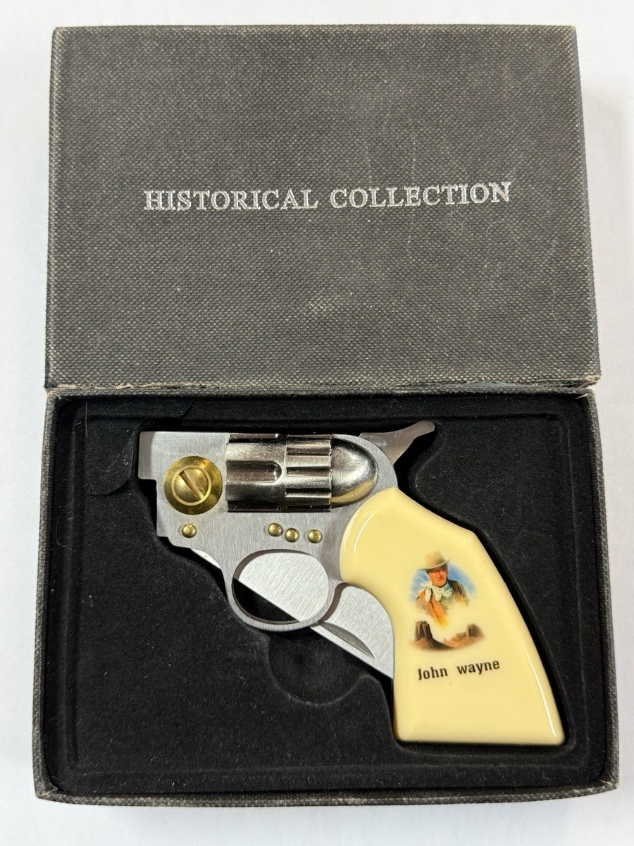 John Wayne Collectors Gun Folding Knife Revolver Style | eBay