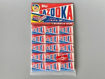 Original Vintage Topps Bazooka Bubble Gum Kaugummi mit Sammelbildern OVP 1988