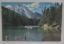 Postcard String Lake & Mt Moran at Grand Teton National Park in Wyoming, Chrome