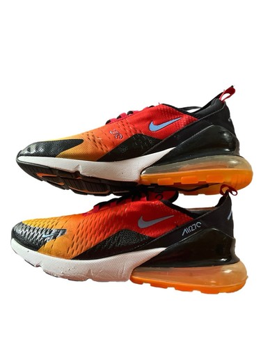 Nike Air Max 270 "Sunset" Men's Size 11.5 Running Shoes Red Gold Black - Picture 8 of 8