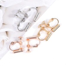 3 Pairs of No Piercings DIY Earclip Changer Earclip Adjustable Screw