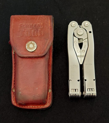 Schrade Tough-Tool Multi-Tool Pliers Knife with Leather Sheath! Made In USA!!!