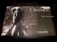 vintage CALVIN KLEIN Fragrances 2-Page PRINT AD 1990 RICK ARANGO iconic ad