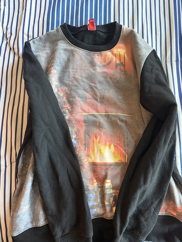 Christmas Fireplace Men’s Sweater