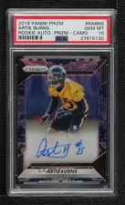 2016 Panini Prizm Rookie Camo 18/25 Artie Burns #RA-BNS PSA 10 GEM MT Auto 19fe