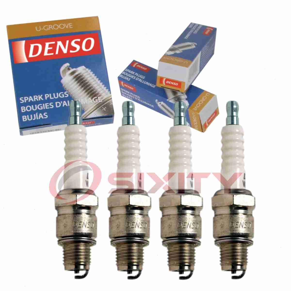 4 pc DENSO 4025 Standard U-Groove Spark Plugs for XS4092 W22FS-U 5110 4092 oa