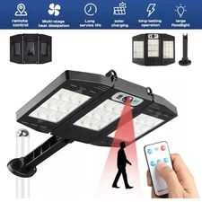 Commercial 1000000LM LED Outdoor Dusk to Dawn Solar Street Light Road Area Lamp