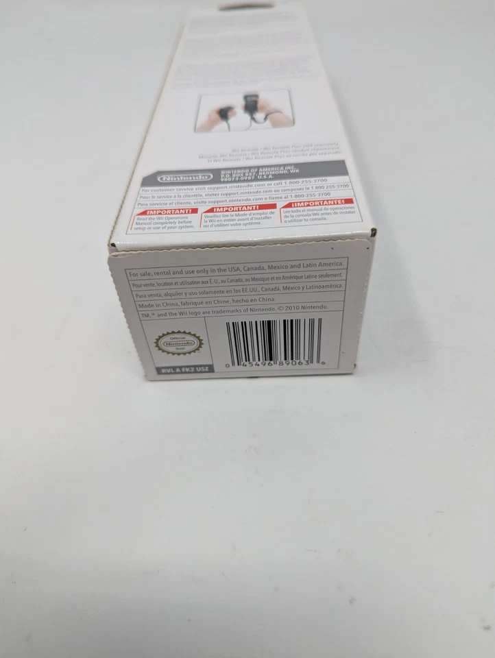 Nintendo Wii Nunchuk Controller Black OEM New Factory Sealed NunChuck - Image 2 of 4