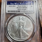 2023 (W) $1 American Silver Eagle PCGS MS69 FS West Point Label