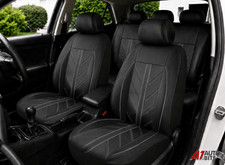 Racing Style Grau Schwarz PU Leder Komplett Sitzbezüge Für Renault Clio Captur