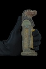 Authentic Ancient Egyptian Antiques Thoth Baboon Stone Statue Hieroglyphic BC