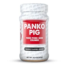 Panko Pig Zero-Carb, Gluten-Free Fried Pork Skin Crumbs - Natural Smoke Flavor,
