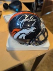 John Elway Denver Broncos Autographed Mini Helmet