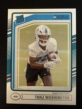 Tahj Washington #346 Donruss NFL Football 2024 Miami Dolphins RC
