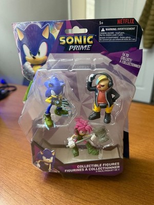 NEW Sonic Prime SONIC / AMY / EGGMAN 3pc Collectible Figures Pack