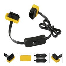 OBD2 Extension Cable Diagnostic Tool 16 Pin for ODBII Scanner 60CM with Switch