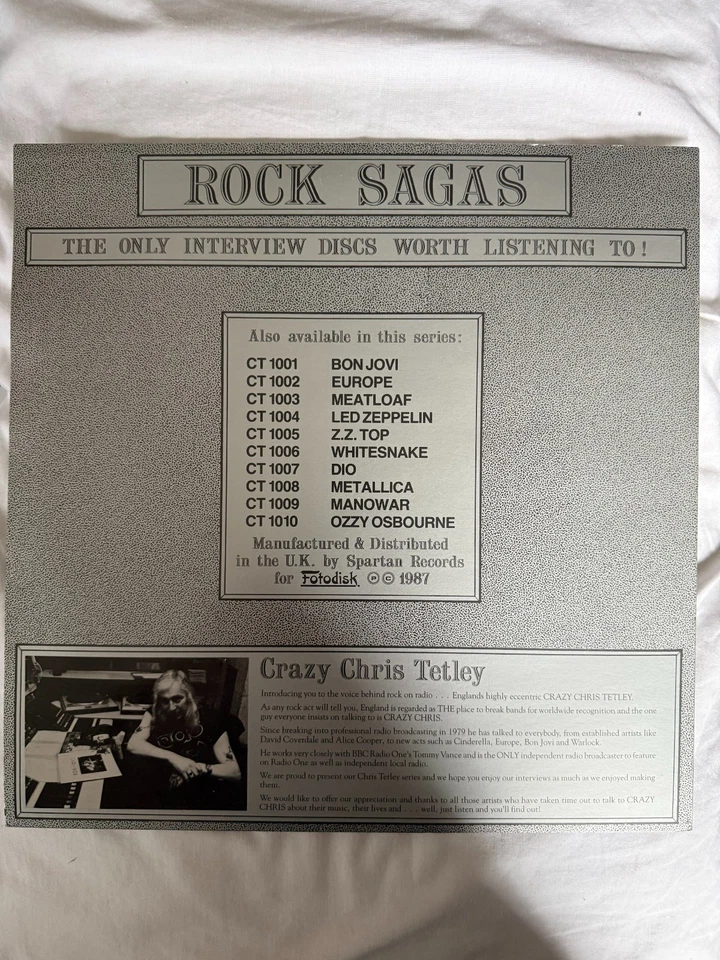 Led Zeppelin - Chris Tetley Interview. Vinyl picture disc LP - Image 2 of 4