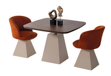 Design Restaurant Einrichtung Bistro Tisch Sessel 3tlg Set Lounge