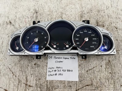 05 06 Porsche Cayenne Turbo 955 OEM Metrisch Tachometer Anzeige Cluster