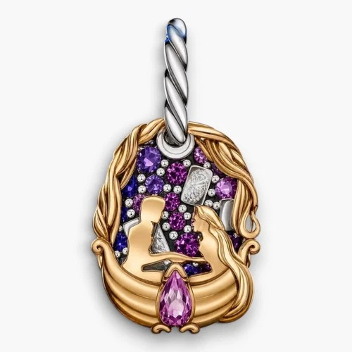 Disneyland Paris exclusive - Pandora Charm - TANGLED RAPUNZEL - NO IMPORT FEES