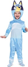 Bluey Disguise Costume for Kids, Outfit with Jumpsuit and Mask