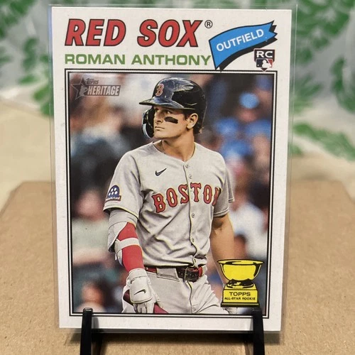 2026 Topps Heritage Red Sox Roman Anthony Base Rookie Card #86