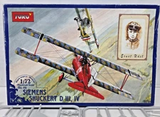 Toko Siemens Shuckert D III, IV 1/72 Scale Aircraft Model Kit # 116