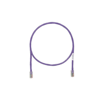 5 ft Panduit UTPCH5VLY 24 AWG Copper Cat 5e U/UTP Patch Cord Violet