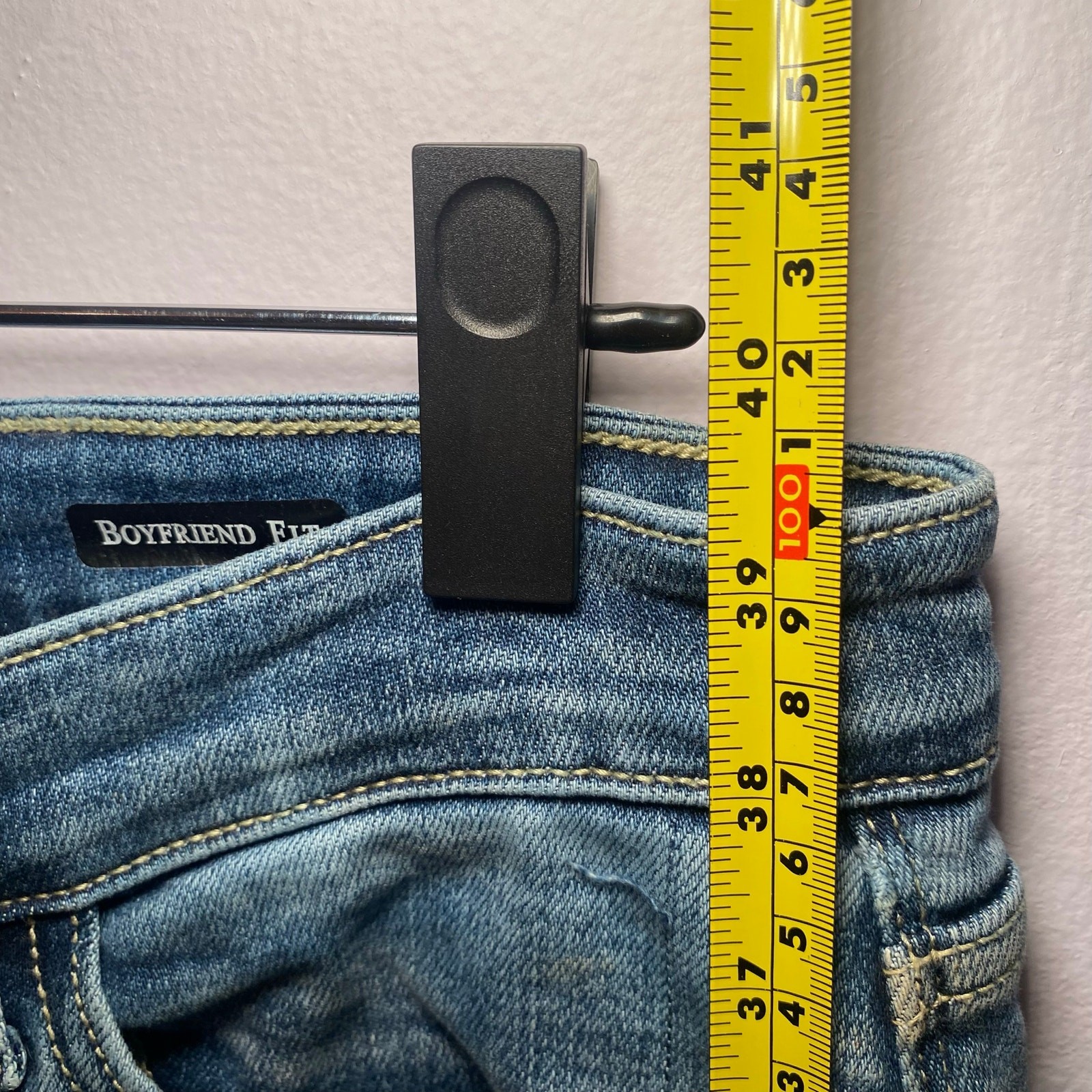 Judy Blue Boyfriend Fit Medium Wash Jeans Straight Leg Stretchy Women size 9 /29