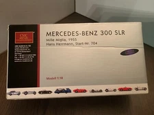 1/18 CMC 1955 Mercedes-Benz 300 SLR Mille Miglia Hans Herman, Start Nr. 704