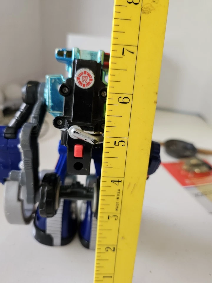 Figura de acción Mattel Rescue Heroes Robo Team Blue Police Cop Pamp Down 2002 Foto 2 de 4