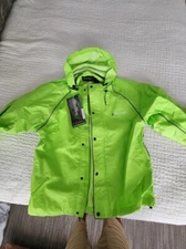 Frogg Toggs Road Toad Reflective Jacket Mens Med Hi-Vis Green + Black Pants New