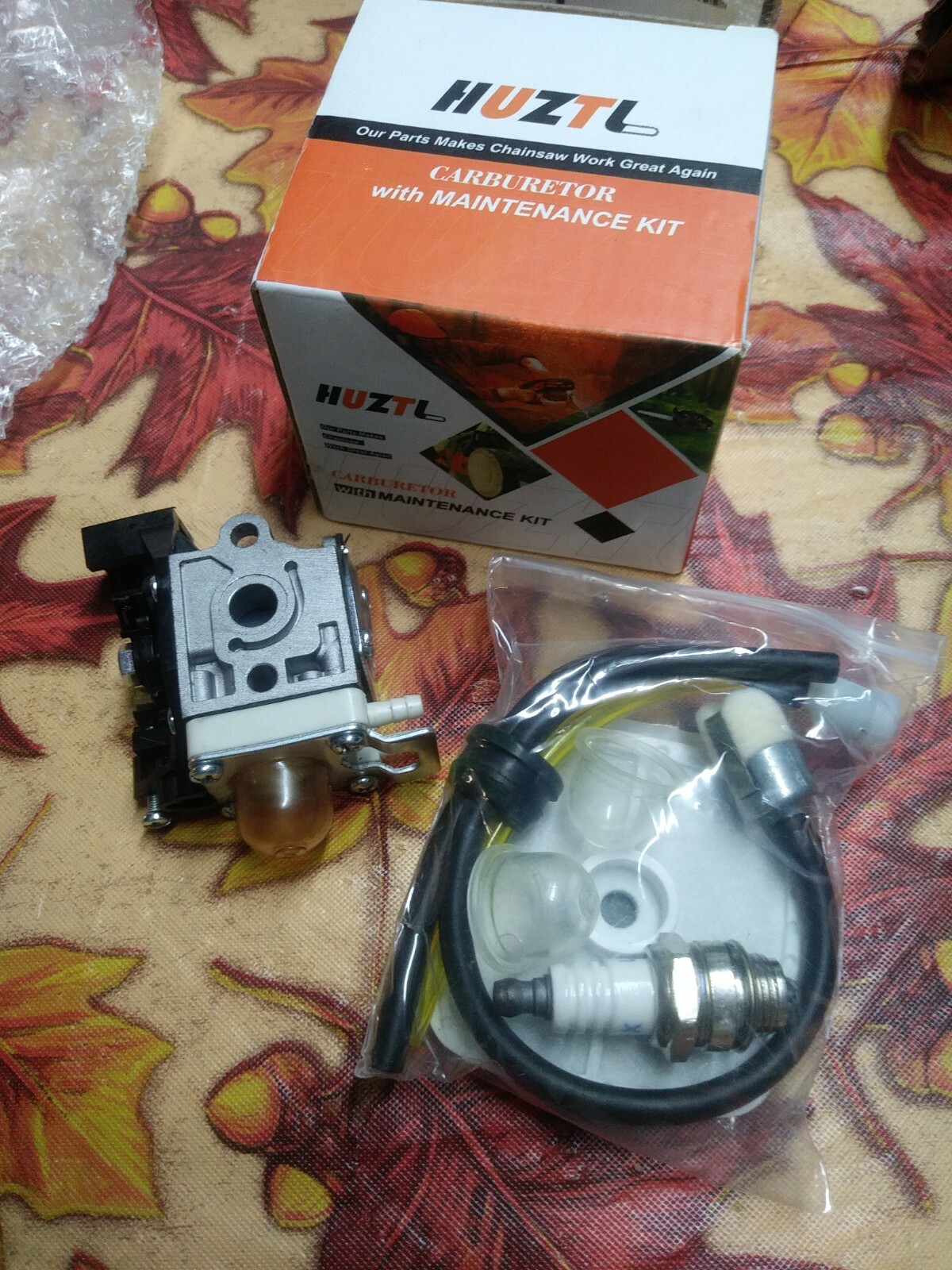 HUZTL Chainsaw Carburetor W/Maintenance Kit Replacement Repair Chainsaw