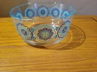 Vtg Pyrex Blue Medallion Bowl Pattern 7201