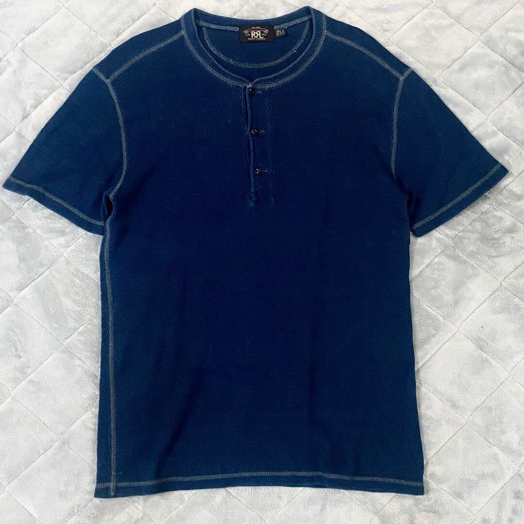トップス RRL Thermal Henley Neck Cut Sew RRL - Garment-Dyed Waffle Knit Henley Shirt – Louie