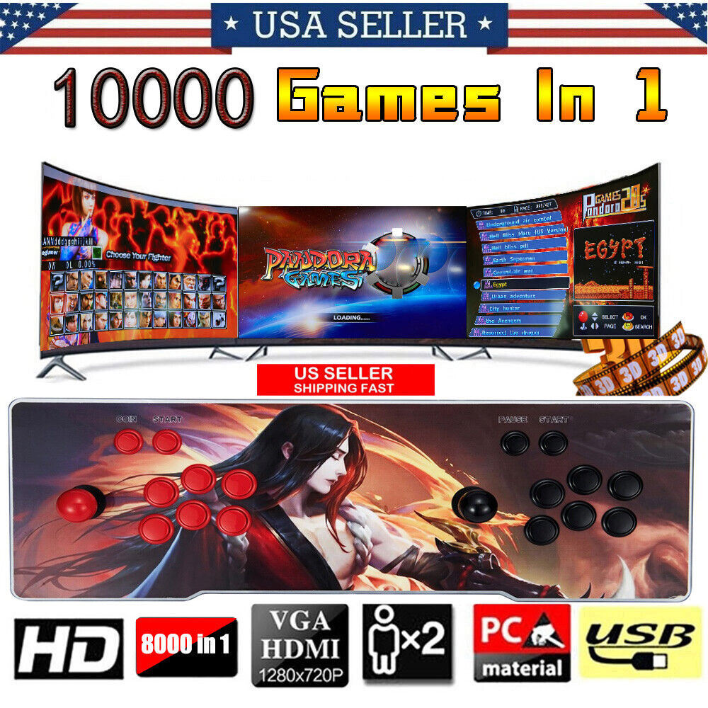 10000 IN 1Retro Games Console] 3D Pandora's Box Home Arcade Retro