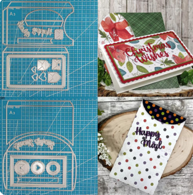 Metal Cutting Dies Envelope Scrapbook Photo Album Embossing Paper Card Stencil 