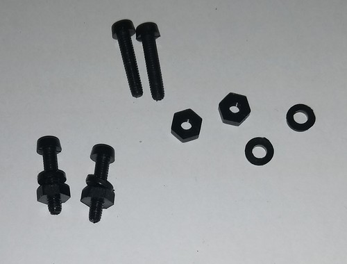 Cartridge Headshell 12mm Plastic Screws Nuts Phono Mounting Kit Top QUALITY pair - Picture 5 of 7
