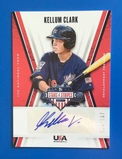 KELLUM CLARK 2019 Panini Stars & Stripes Blue Ink AUTOGRAPH #'d /167