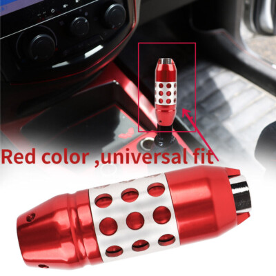 Red Aluminum Automatic AT Car Racing Gear Shift Knob Lever Shifter Universal 