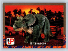 Triceratops  - 1993 Topps Jurassic Park #7