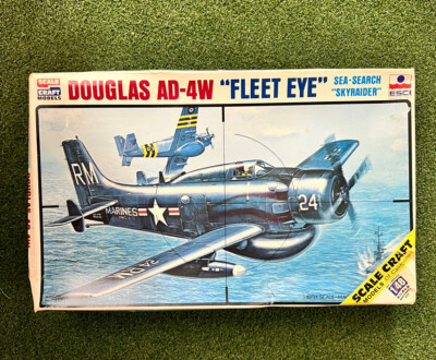ESCI Douglas AD-4w ''Fleet Eye'' , 1/48 , Model Kit # SC-4046  Sealed Parts