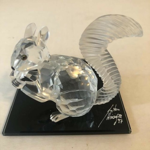 Swarovski Squirrel Figurine 10th Anniversary