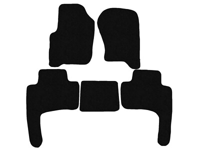 Schwarz Fußmatten Velour für Land Rover Discovery III, IV 2004-2009, 2009-2016 A